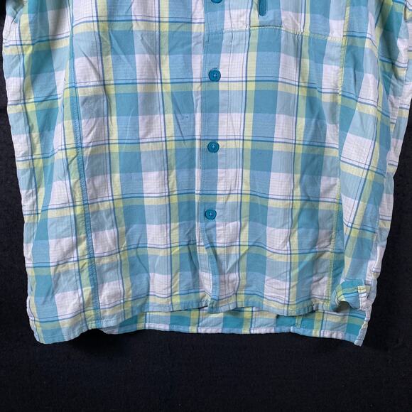 Columbia Mens Shirt Multi Plaid Omni-Shade Sun Protection Button Up Large - Picture 3 of 13